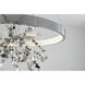 Canada LED 24 inch Chrome Chandelier Ceiling Light